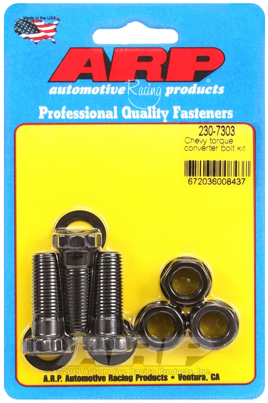 230-7303 – ARP Torque Converter Bolt, For Use With General Motors 1.250 Inch Under Head Length 7/16 Inch - 20 Thread ...